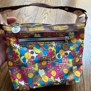 Tokidoki LeSportsac Shoulder Bag Vintage Y2K Purse Rainbow Zipper Rare Clutch